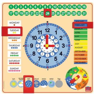 Horloge calendrier anglais  Goula    207548